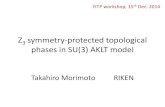 Z3 symmetry-protected topological phases in SU(3) …ntqmp2014.ws/presentation...Plan of this talk •Introduction –Symmetry-protected topological phases –Group cohomology classification