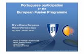 on theon the European Fusion Programme - ULisboa · Education and training Collaboration with Portuguese universities in 2nd and 3rd cycles courses •Masterand Ph.D programmes on