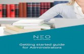 Getting started guide for Administrators - NEO LMS · account such as your calendar, to-do list, notifications, and more. Getting started guide for Administrators 7 Icons and navigation
