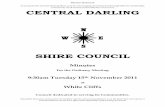 SHIRE COUNCIL · 2015-07-02 · 3.2 STATUS OF COUNCIL RESOLUTIONS – NOVEMBER 2011 MOTION CARRIED . MOVED CLR WELLINGS / CLR BROWN . 4-11-11 resolved . That Status of Council Resolutions