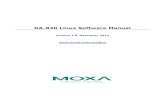 DA-820 Linux Software Manual - Moxa · DA-820 Linux Introduction -21 Overview The DA-820 Series embedded computers are based on the Intel 3rd-generation processor and feature two