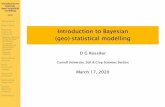 css.cornell.educss.cornell.edu/faculty/dgr2/_static/files/ov/Bayes_Handout.pdfIntroduction to Bayesian (geo)-statistical modelling DGR Background Bayes’ Rule Bayesian statistical