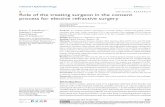 role of the treating surgeon in the consent process for elective refractive surgery · benefits, risks, side effects, healing process, and alternatives as well as addressing any patient