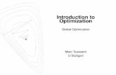 Introduction to Optimization · 2016-12-21 · Introduction to Optimization Global Optimization Marc Toussaint U Stuttgart. Global Optimization Is there an optimal way to optimize