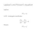 Laplace’s and Poisson’s equation - Open University · Boundary conditions Suppose that Laplace’s equation, ∇2u = 0, holds throughout a region B with a bounding surface S.