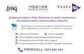 Enabling Australia’s Field Technicians to build ... · Industry Canada Requirements This Class B digital apparatus complies with Canadian ICES-003. Cet appareil numérique de la