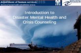 division of mental health and addiction services …...Division of Mental Health and Addiction Services Introduction to Trauma & Disaster Counseling Introduction to Disaster Mental