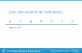 Early Indicators for Winter Fuels Markets · 2017-09-01 · Early Indicators for Winter Fuels Markets August 30, 2017. Despite warmer than normal forecast temperatures, NOAA forecasts