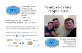 Pembrokeshire People First Pembrokeshire Portcullis House ... · of PPF, providing members with encouragement, emotional support, and sometimes just a chat over a cuppa! We need volunteers
