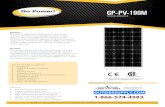 GP-PV-190M - Outside Supply · GP-PV-190M SOLAR MODULE. Reliable . The GP-PV-190M Solar Module from Go Power! is a high-efficiency monocrystalline solar module that provides outstanding
