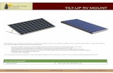 amarack Solar am Pro TILT-UP RV MOUNT - altE Store Up... · 2018-05-14 · amarack Solar Products am Pro TILT-UP RV MOUNT Our RV Mount is a simple solution for mounting a single 60