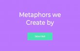 Metaphors we Create by...Metaphors We Live By. War Argument . Dance?? Argument . Argument War Dance. We act in accordance with how we conceive of things. Conceptual Metaphor in I Need