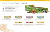 BA! Bars Standard - Bakalland · Enriched with natural plant extracts: ginseng, green tea, horsetail Significant content of: creatine, L-carnitine, taurine, collagen, beta-alanine
