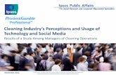 Cleaning Industry’s Perceptions and Usage of Technology and … · 2017-02-03 · 2. Key Findings 3. Online and Social Media Usage 4. Training 5. Communication with Vendors, Suppliers,