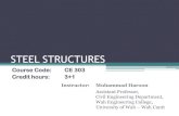 STEEL STRUCTURES€¦ · Prof. Dr. Zahid A. Siddiqi and Dr. Azhar Saleem Introduction To Steel Structures Steel structures are assembly of structural steel shapes joined together
