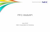 PFC-WebAPI Web APIs.pdf · control PFC via its Rest API as known as PFC WebAPI. REST API becomes a well-known term these days for those software developers or Web programmers. There