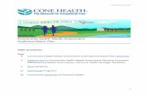 Community Health Needs Assessment Implementation Plan · 2017-02-12 · the new Cone Health initiatives discussed in the next section of this plan. Community Health Assessment Action