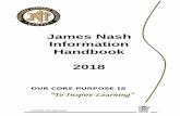 James Nash Information Handbook · Positive relationships around learning. 2. Delivery of high quality classroom practices integrating current technology. 3. Promoting excellence