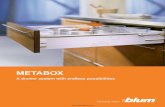 METABOX - Drawer Depot...A drawer system with endless possibilities Blum, Inc. is a leading manufacturer of functional hardware for the kitchen cabinet and commercial casegoods industries
