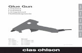 Glue Gun · 2017-09-26 · 3 English Glue Gun Art.no 18-3625, 18-3625-1 Model KL1039A-UK 41-1350, 41-1350-1 KL1039A Please read the entire instruction manual before using the product