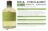 ERA Pinot Grigio, Italy - Global Wines · PDF file Cantina Volpi, Italy The vineyard uses a form of "clean" agriculture without using any pesticides and chemical substances in accordance