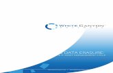 Executive Summary - WhiteCanyon Software · 2018-12-04 · without destroying the hard drive. Combined Crypto Erase and Data Erasure A key best practice for data sanitization is redundancy