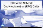 BHP Ariba Network Quote Automation (RFQ) Guide...SOPORTE SAP Ariba Solicite apoyo vía Ariba Network: Ingrese en la plataforma SAP Ariba, y luego vaya a: Centro de Ayuda (Busque por