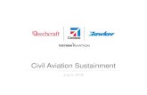 Civil Aviation Sustainment · Products include the best-selling aircraft such as: •Citation business jets •King Air and Caravan turboprops •Cessna and Beechcraft pistons •T-6