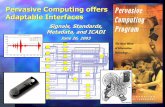 Pervasive Computing offers Adaptable Interfaceshelal/pre-icadi/pdf/NIST.pdfResearch Interfaces Can Also Contribute Q Visionary system concepts, like oxygen, HPCS, Cognitive, and Pervasive