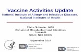 Vaccine Activities Update - Health Resources and …...(MERS) 5 National Institute of Allergy and Infectious Diseases (NIAID) Tuesday, July 28, 2015 Experimental MERS Vaccine Shows