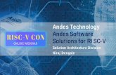 Andes Technology Andes Software Solutions for RISC-V · Niraj Dengale. 2020 RISC- V CON Webinar 2 Andes Corporate Overview ... PowerBrake, hibernate, WFI CPU standby/resume. Programming.