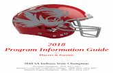 2018 Program Information Guide - Amazon S3 · 2018-04-23 · 2018 Program Information Guide for Players & Parents 2010 5A Indiana State Champions Sectional Champions: 2010, 2012,