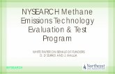 NYSEARCH Methane Emissions Technology Evaluation & Test ......Technology Evaluation & Test Program* • Central Hudson Gas & Electric • Con Edison of NY • National Grid – KSP