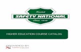 HIGHER EDUCATION COURSE CATALOG€¦ · Healthcare Providers (BLS) - SPCC: Spill Control Measures and English 180 min Countermeasures (Microlearning) - English 6 min American Red