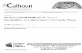 2010-02-18 An Institutional Analysis of Tiebout ... · jurisdictional boundaries, competition among jurisdictions alone does not prevent local governments leveraging their monopoly