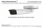 Installation & Quick Setup Guide - Northern Video Systems Inc · 2019-06-27 · 62 Avee R 6 i 88822 i . Installation & Quick Setup Guide. IP4AFBIR150 IP Bullet Camera · Quick Start