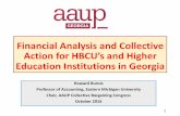 Financial Analysis and Collective Action for HBCU’s …...Financial Analysis and Collective Action for HBCU’s and Higher Education Institutions in Georgia Howard Bunsis Professor