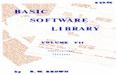 Basic Software Library Vol 7 - TRS-80 Color Computer Software... · Dogfight Golf Judy Line Up Pony Roulette Sky Diver Tank Teach Me Games & Pictures DESCRIPTION Teach the computer