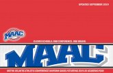 ELEVEN SCHOOLS. ONE CONFERENCE. ONE BRAND · 2019-09-26 · ELEVEN SCHOOLS. ONE CONFERENCE. ONE BRAND 4 MAAC PRIMARY LOGO/MARK To promote the association of the MAAC and its member