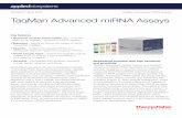 PRODUCT BULLETIN TaqMan Advanced miRNA …...using real-time PCR (qPCR). Ideal for analysis of multiple miRNA targets from a single sample, the TaqMan Advanced miRNA cDNA Synthesis
