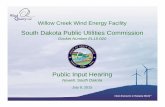South Dakota Public Utilities Commission · July 9, 2015. Clean Energy for a Changing World ... Sage Grouse Proposed site is outside the current nesting range. Environmental Review