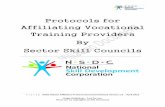 Protocols for Affiliating Vocational Training Providers By Sector … · 2018-01-10 · Affiliating Vocational Training Providers By ... before final printing and issuance to the