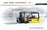 Electric Counterbalance Trucks MOVING YOU FURTHER · 08 HYUNDAI FORKLIFT Spacious operator cabin The BT-9 is designed as a small, compact design, yet the operator compartment has