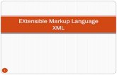 EXtensible Markup Language XML - WordPress.com · 2015-02-21 · XML stands for EXtensible Markup Language XML is a markup language much like HTML XML was designed to carry data,