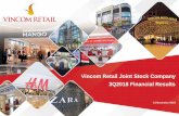 Vincom Retail Joint Stock Company 3Q2018 Financial Resultsir.vincom.com.vn/.../12/VRE_3Q2018-Results-Pres1.pdf · IMPORTANT: The information contained herein is preliminary and subject