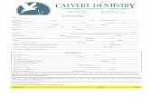 newPatientFroms - Calvert Dentistry Drs. Hoerauf & …...I understand thatproviding incorrect Informabon can be dangerous to my (or patients) health. Itismy Date: Title newPatientFroms