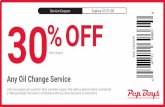 Service Coupon Expires 0 30%OFF - Amazon Web Services · Limit one coupon per customer. Must surrender coupon. Not valid on special orders, commercial . or fleet purchases. Not valid