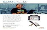 Insurance Coverage - QuickTalker Freestyle...Pre-configured and locked iPad with 12.9”, 9.7”, or 7.9” screen Lightweight MIL-STD-810G rated protective case with integrated screen