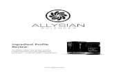 Ingredient Profile Review - Allysian Sciences · Ingredient Profile Review: An abbreviated look at the science supporting the Allysian Mastermind nootropic – a natural health supplement.
