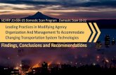 Leading Practices in Modifying Agency Organization …...Leading Practices in Modifying Agency Organization And Management To Accommodate Changing Transportation System Technologies